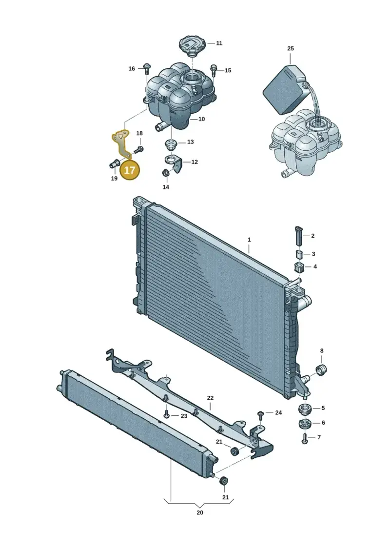4M0121233CE — Audi RS Q8 Quattro (2019-) diagram 595121016, position 17