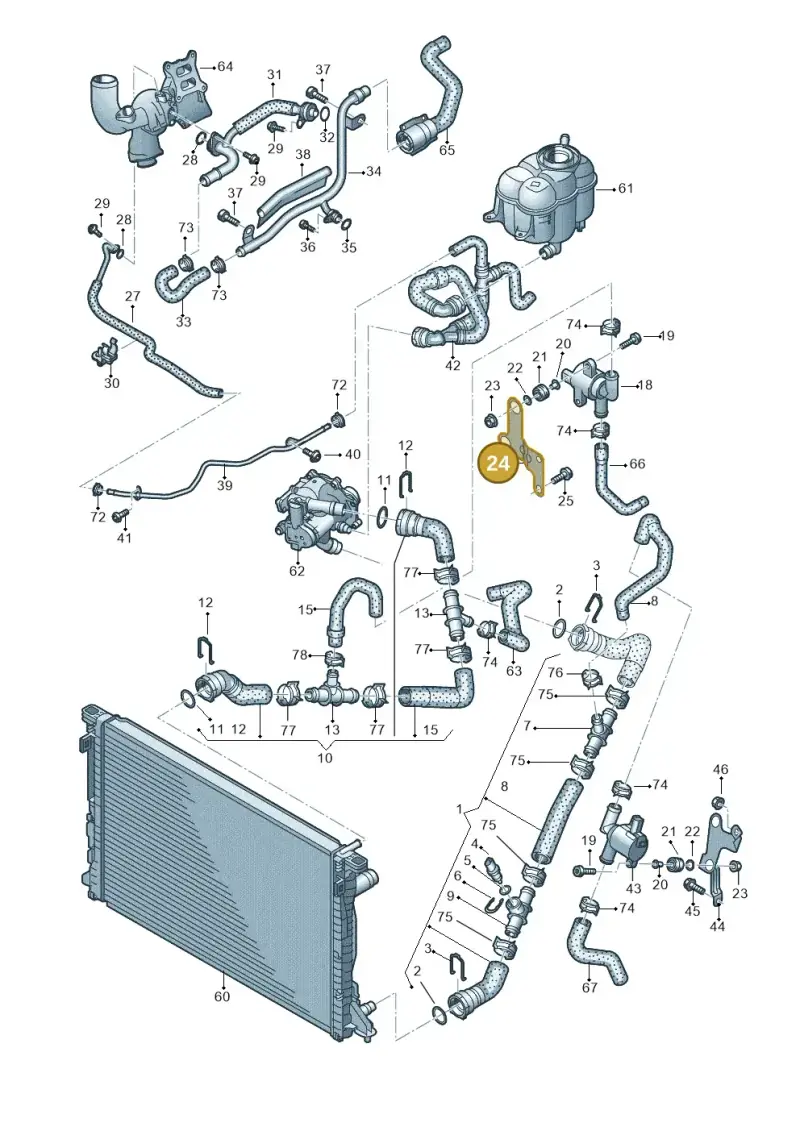 4M0121233CH — Audi Q8 Quattro 3,0 (2018-) diagram 859121200, position 24