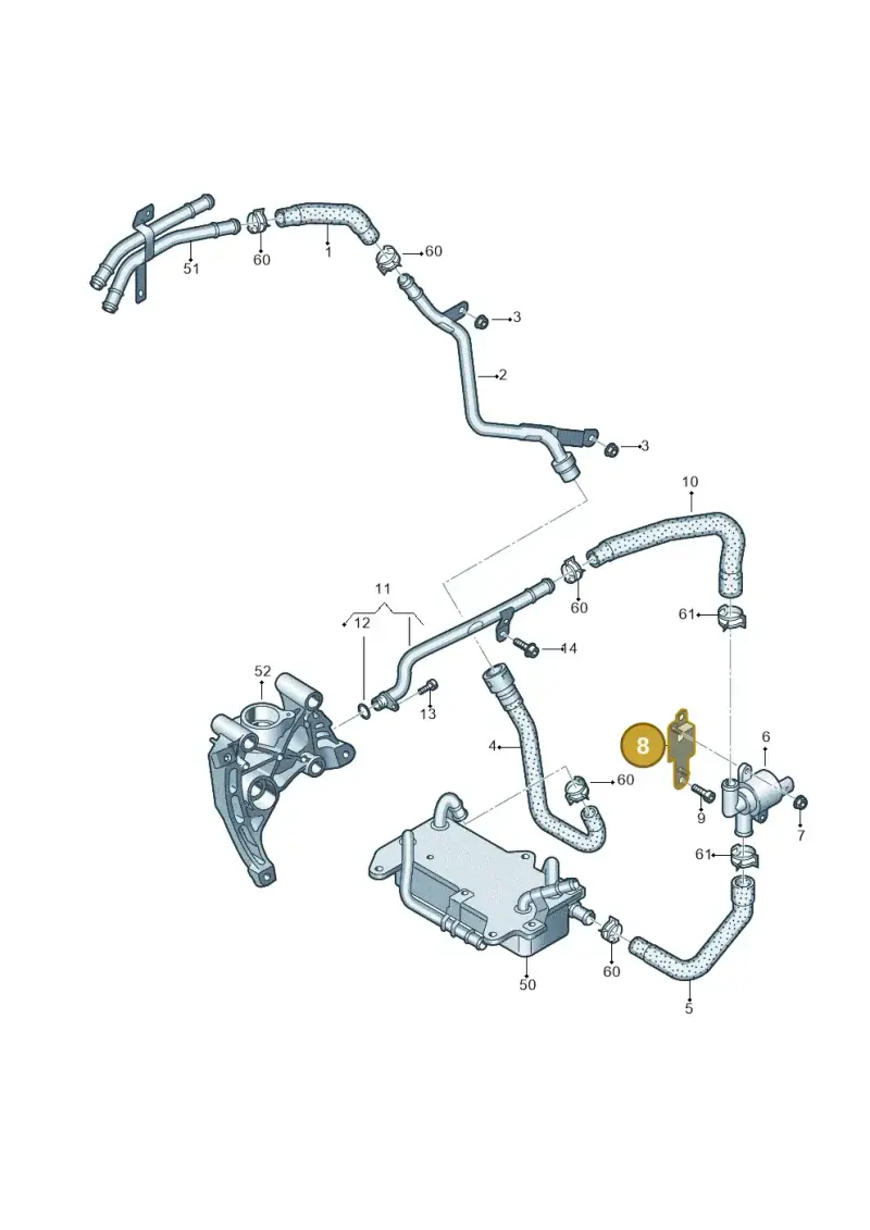4M0121233CP — Audi Q7 qu. 3.0 TDI (2015-2019) diagram 859121280, position 8