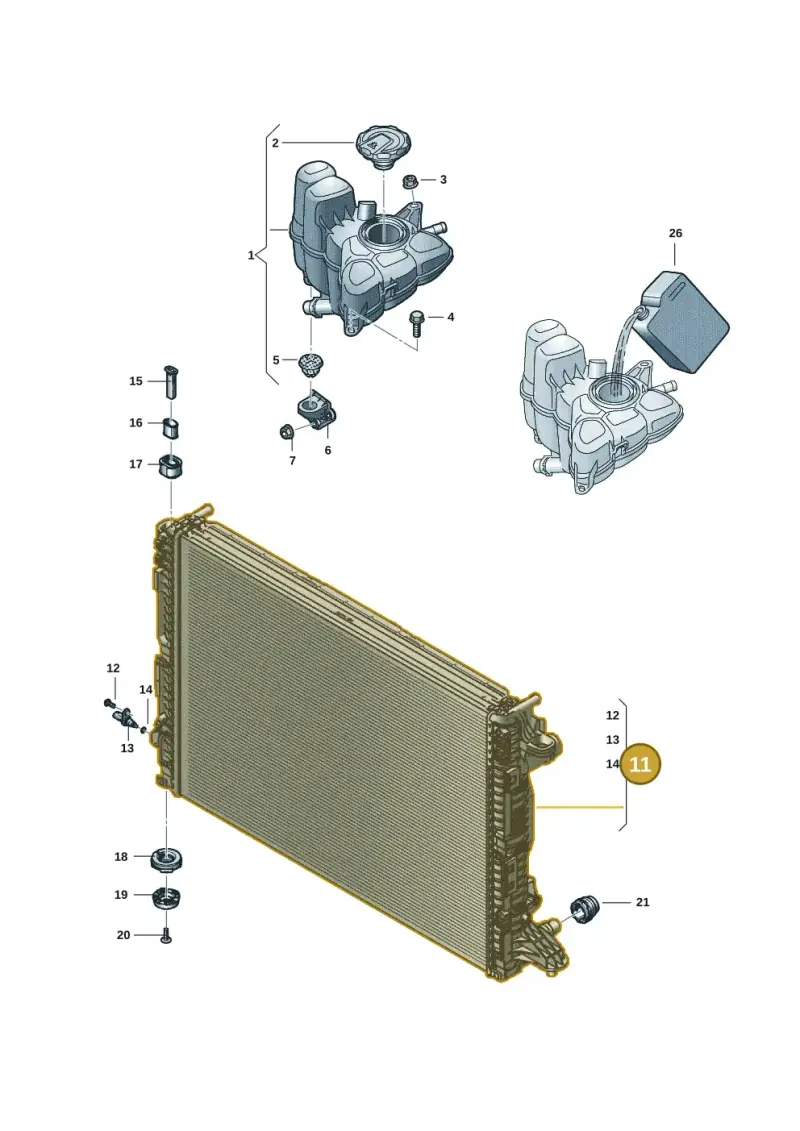 4M0121251M — Audi A8 (2017-2025) diagram 838121046, position 11