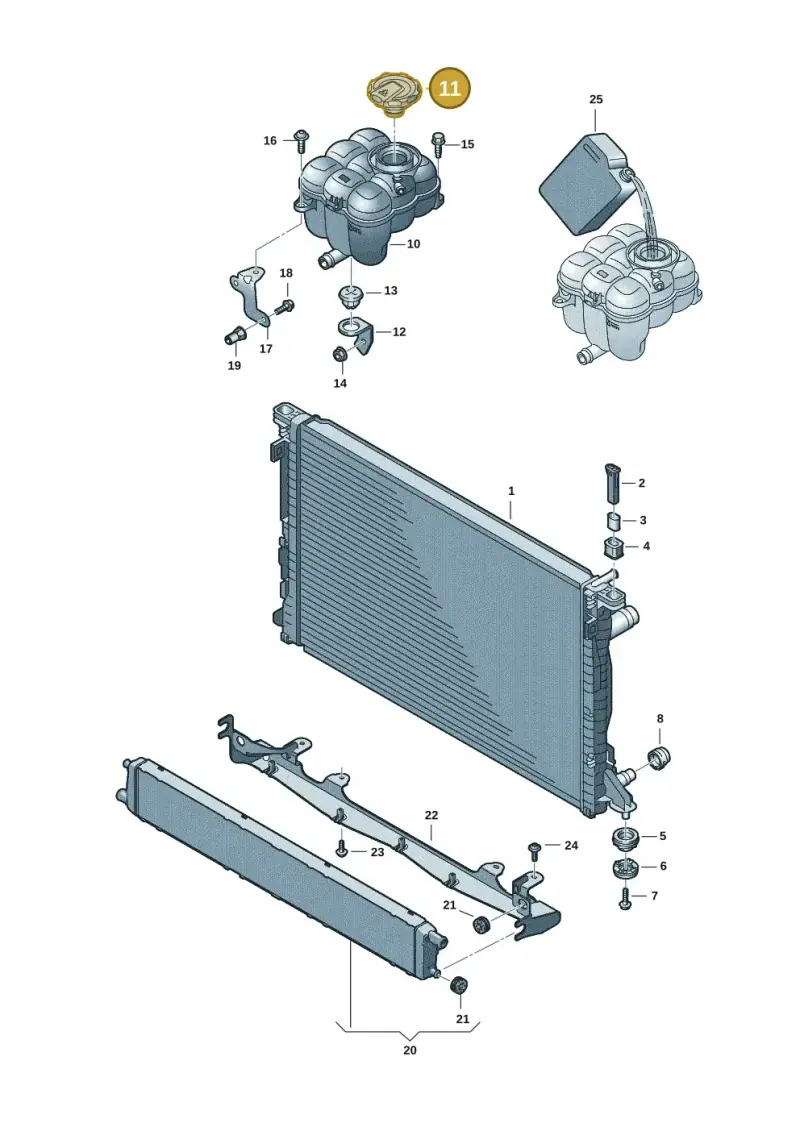 4M0121321Q — Audi RS Q8 Quattro (2019-) diagram 595121016, position 11