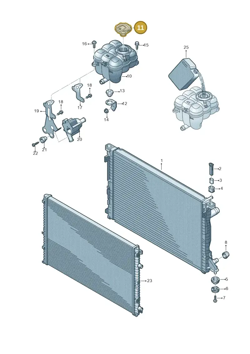 4M0121321Q — Audi Q8 Quattro 3,0 (2018-) diagram 859121700, position 11