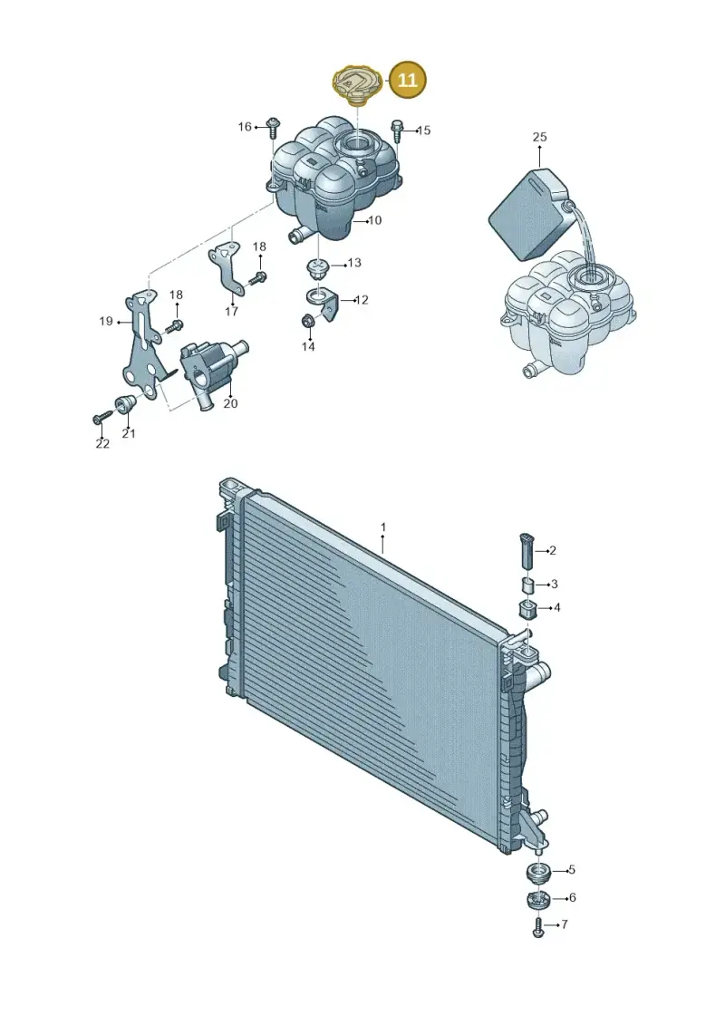 4M0121321Q — Audi Q8 Quattro 3,0 (2018-) diagram 859121790, position 11