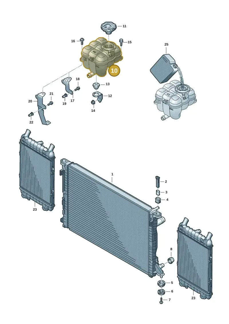 4M0121403G — Audi Q8 Quattro 3,0 (2018-) diagram 429121029, position 10