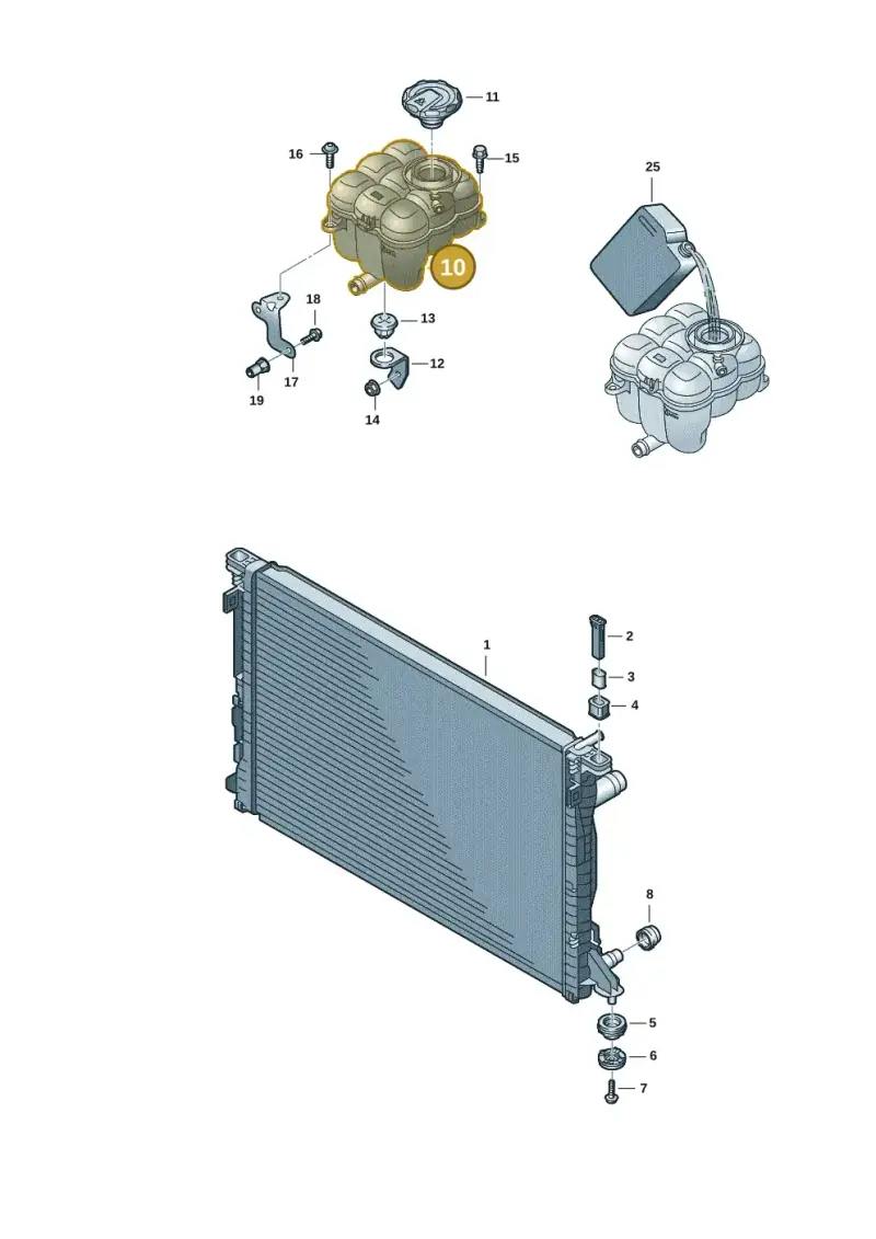 4M0121403G — Audi Q8 Quattro 3,0 (2018-) diagram 429121047, position 10
