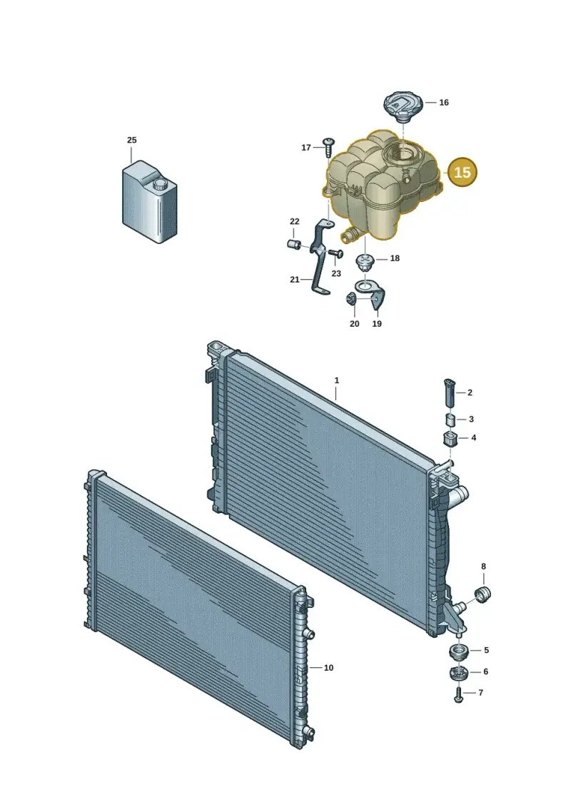 4M0121403G — Audi Q8 Quattro 3,0 (2018-) diagram 859121152, position 15