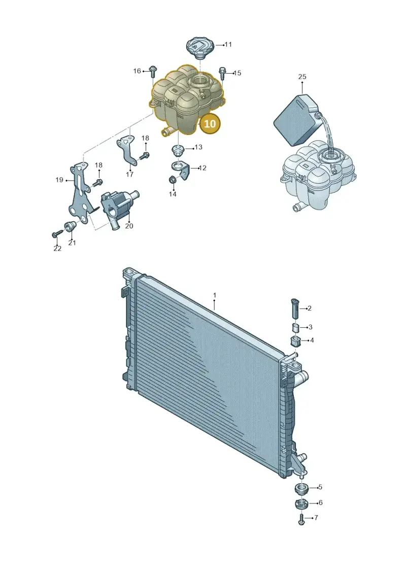 4M0121403G — Audi Q8 Quattro 3,0 (2018-) diagram 859121790, position 10