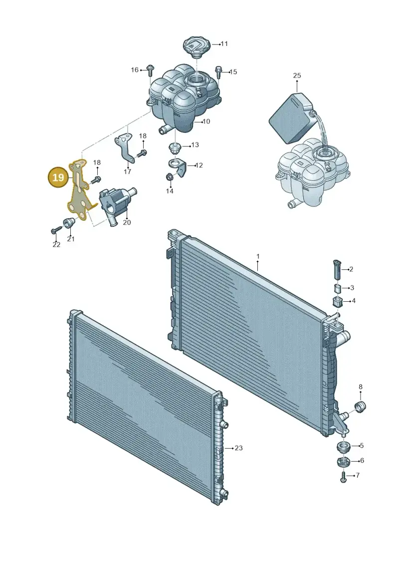 4M0121409A — Audi Q8 Quattro 3,0 (2018-) diagram 859121700, position 19
