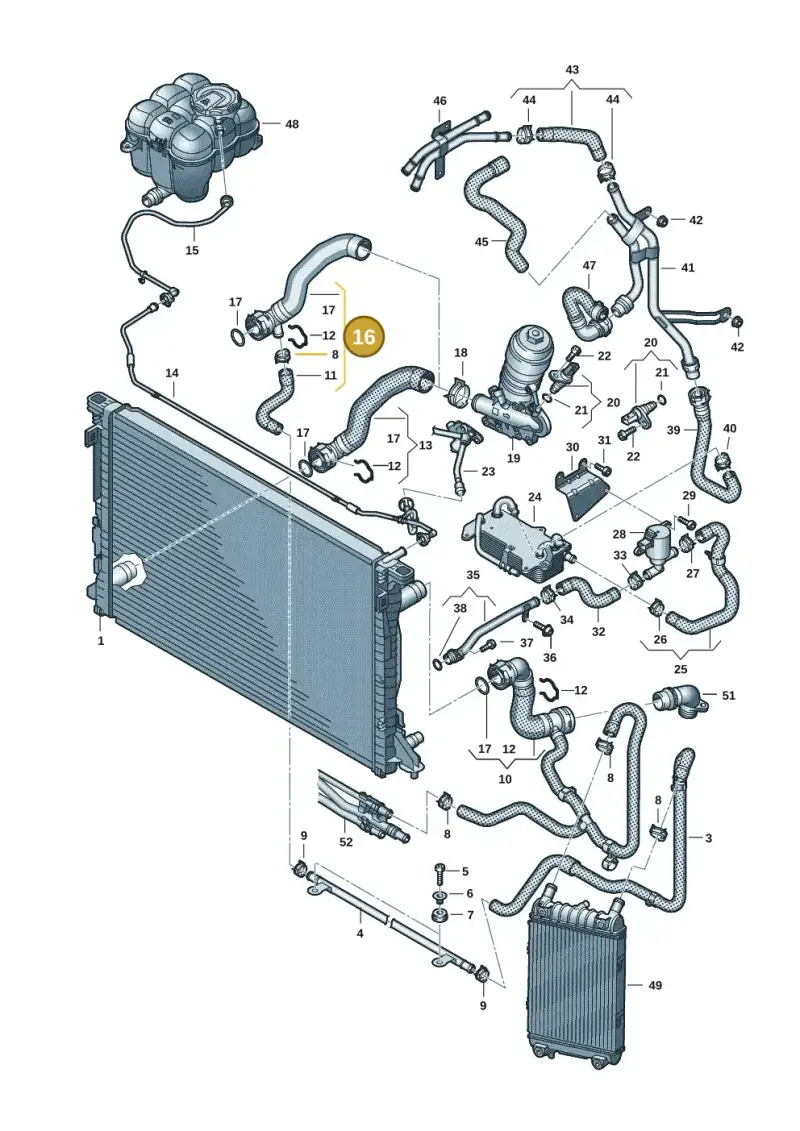 4M0122055DP — Audi Q8 Quattro 3,0 (2018-) diagram 859121188, position 16