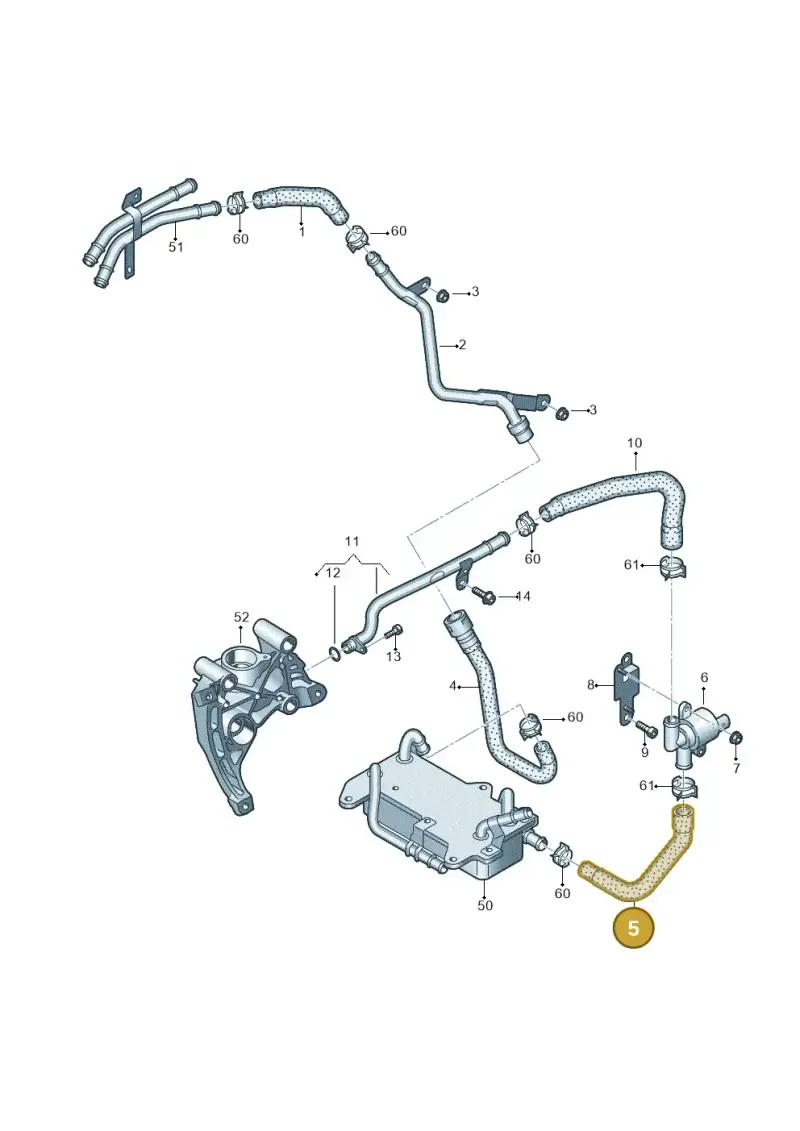 4M0122447J — Audi Q7 qu. 3.0 TDI (2015-2019) diagram 859121280, position 5