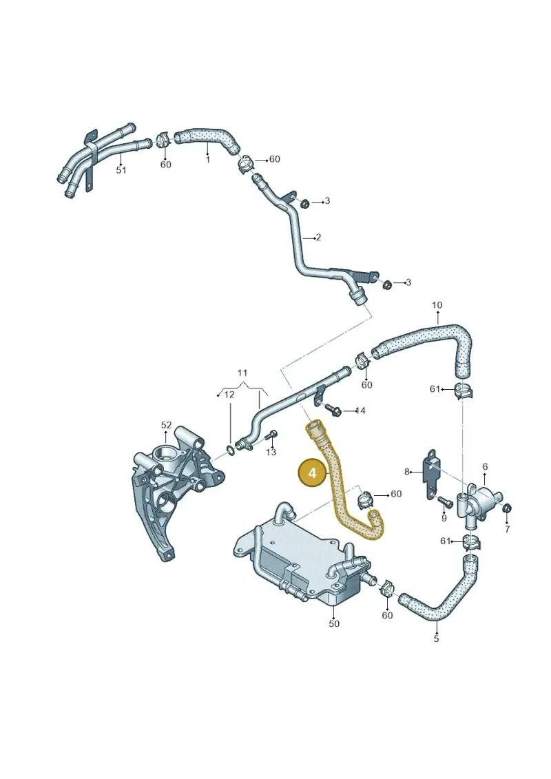 4M0122449AC — Audi Q7 qu. 3.0 TDI (2015-2019) diagram 859121280, position 4