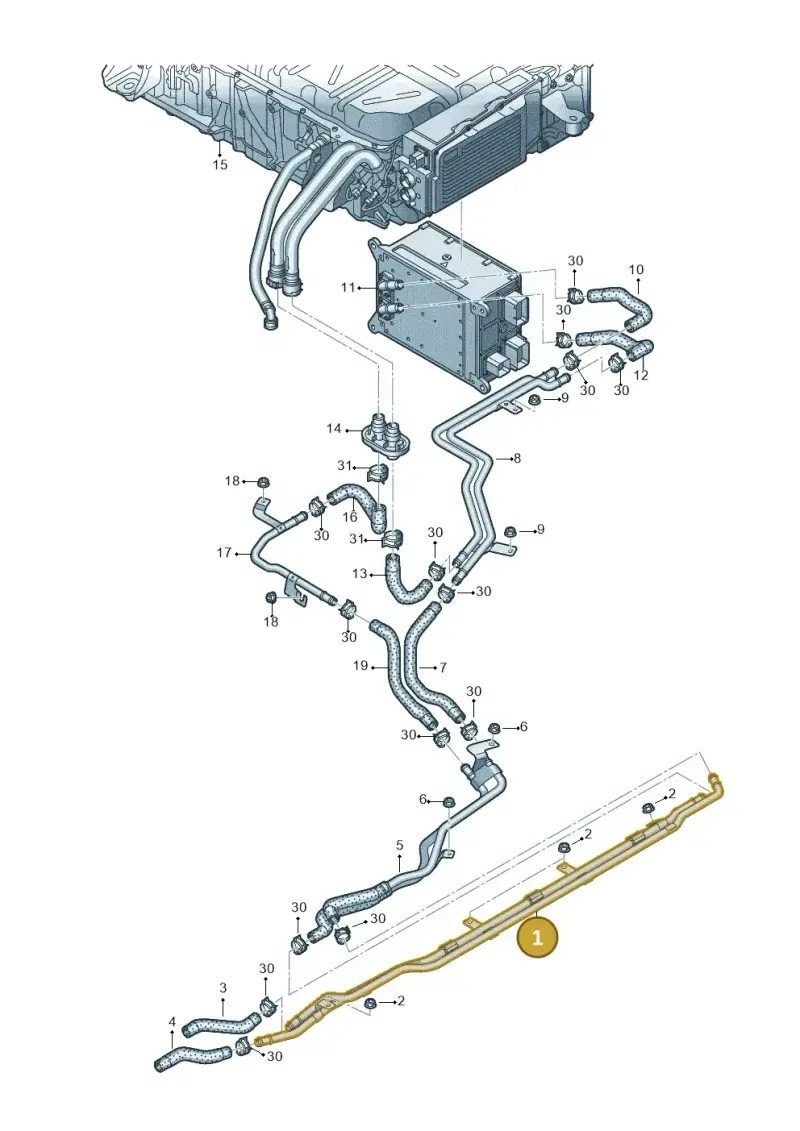 4M0122480B — Audi Q8 Quattro 3,0 (2018-) diagram 859121150, position 1