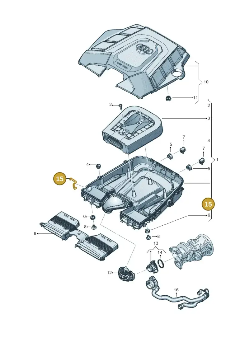 4M0129797A — Audi Q8 (2018-2025) diagram 429133050, position 15
