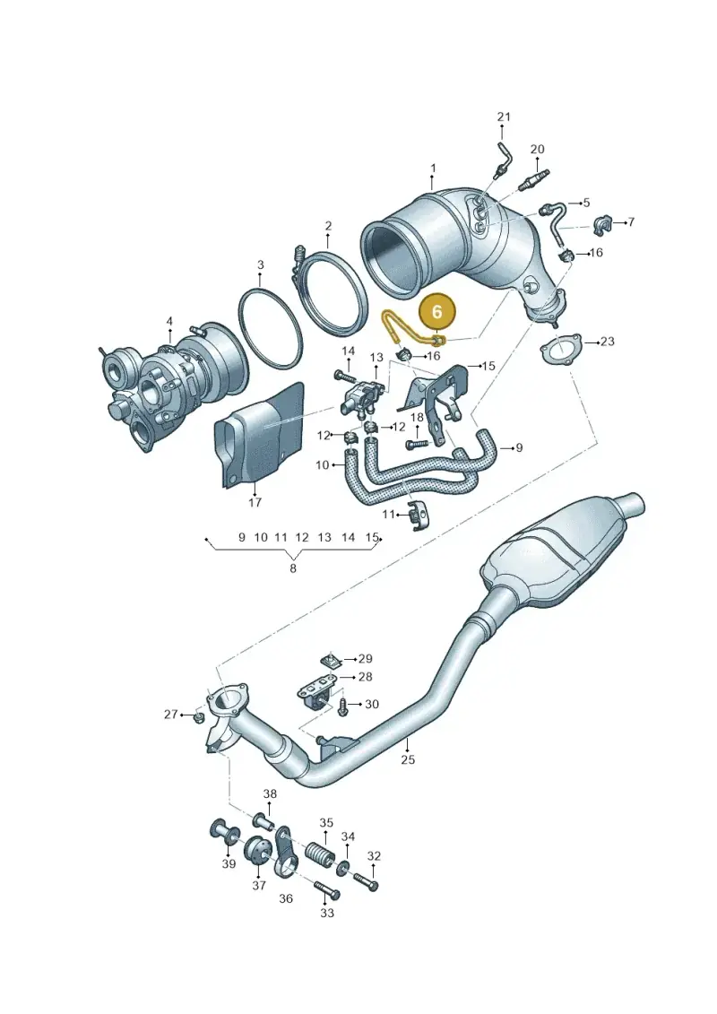4M0131205AK — Audi Q8 Quattro 3,0 (2018-) diagram 429253460, position 6