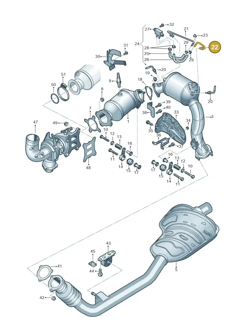 4M0131205AR — Audi Q8 Quattro 3,0 (2018-) diagram 429253350, position 22