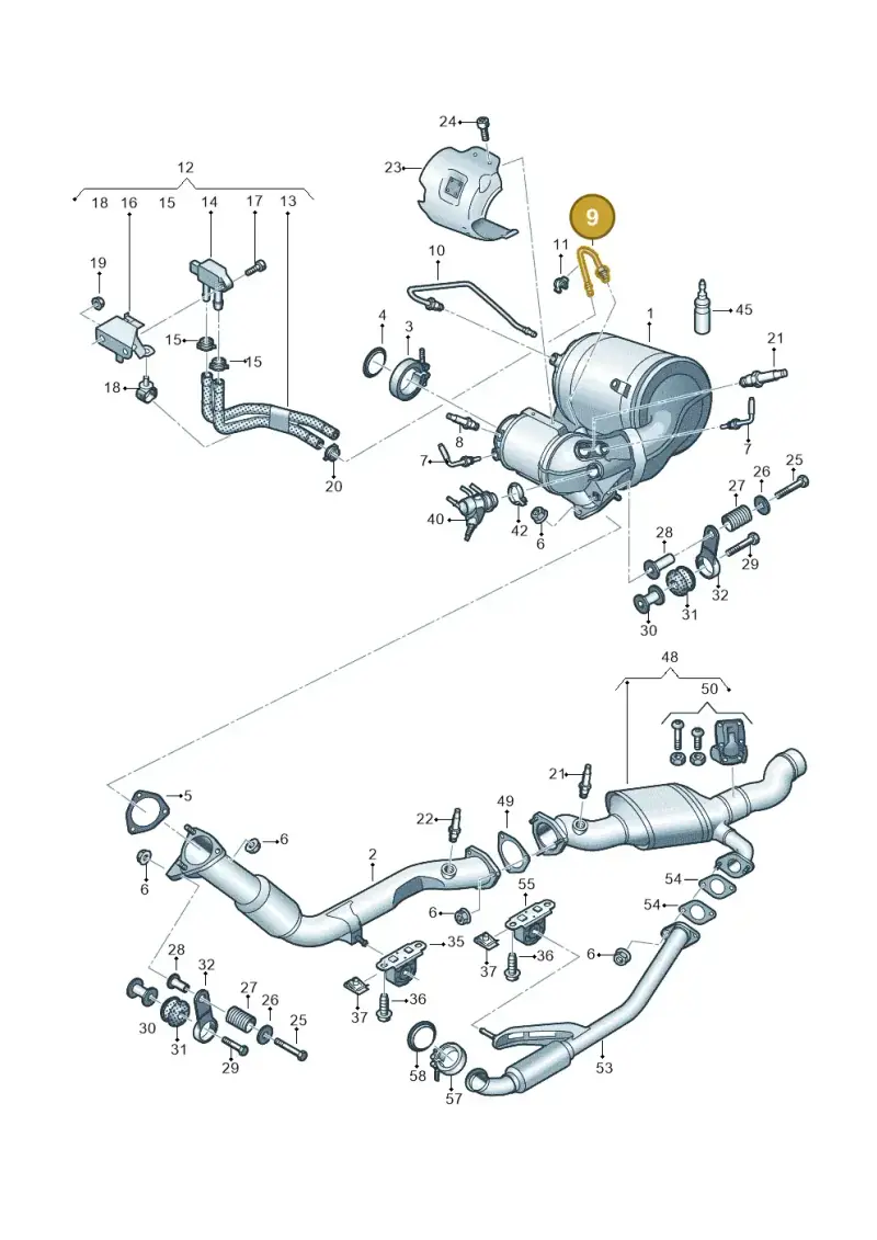 4M0131205D — Audi Q8 Quattro 3,0 (2018-) diagram 429253750, position 9