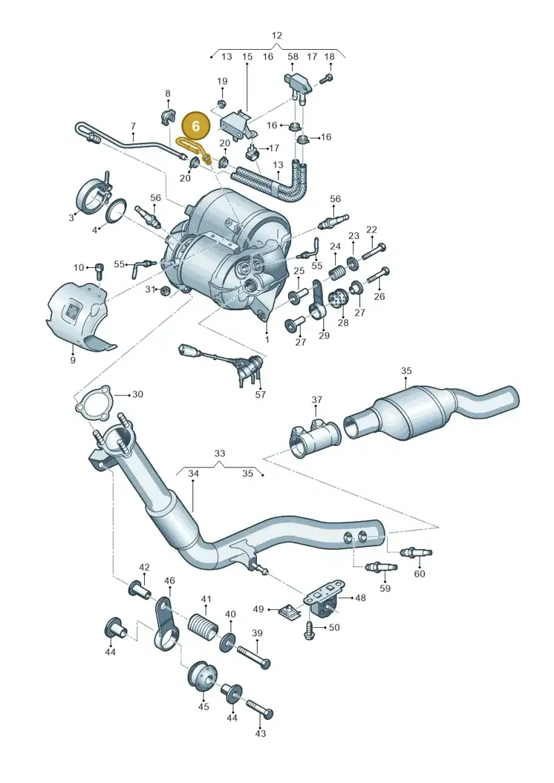 4M0131205D — Audi Q8 Quattro 3,0 (2018-) diagram 859253680, position 6