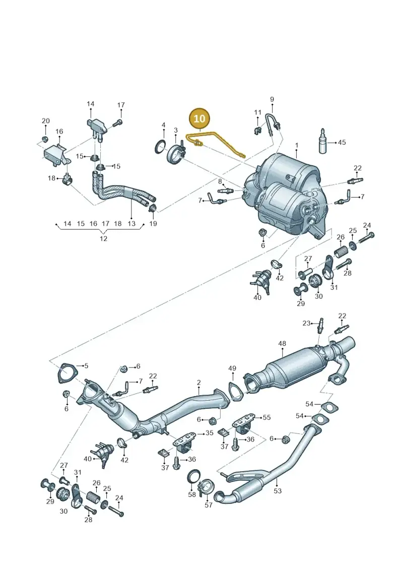 4M0131205E — Audi Q8 Quattro 3,0 (2018-) diagram 429253730, position 10