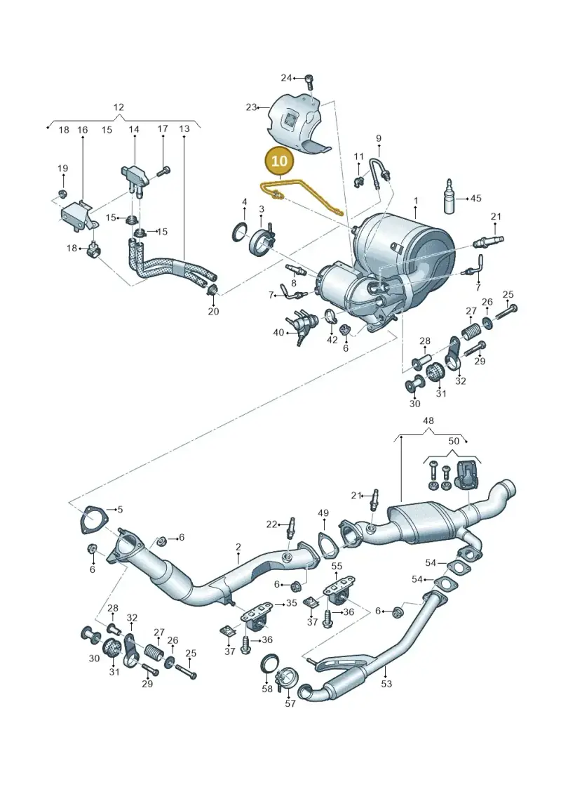 4M0131205E — Audi Q8 Quattro 3,0 (2018-) diagram 429253750, position 10