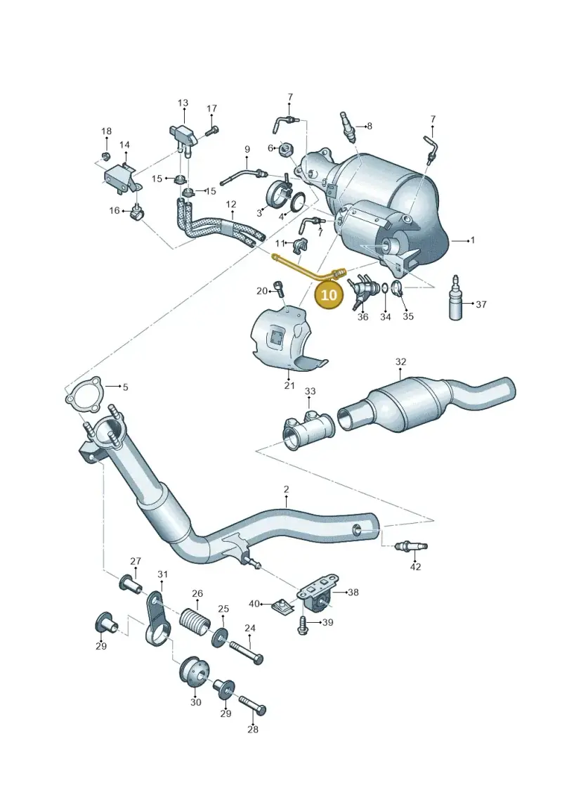 4M0131205E — Audi Q7 qu. 3.0 TDI (2015-2019) diagram 859253700, position 10