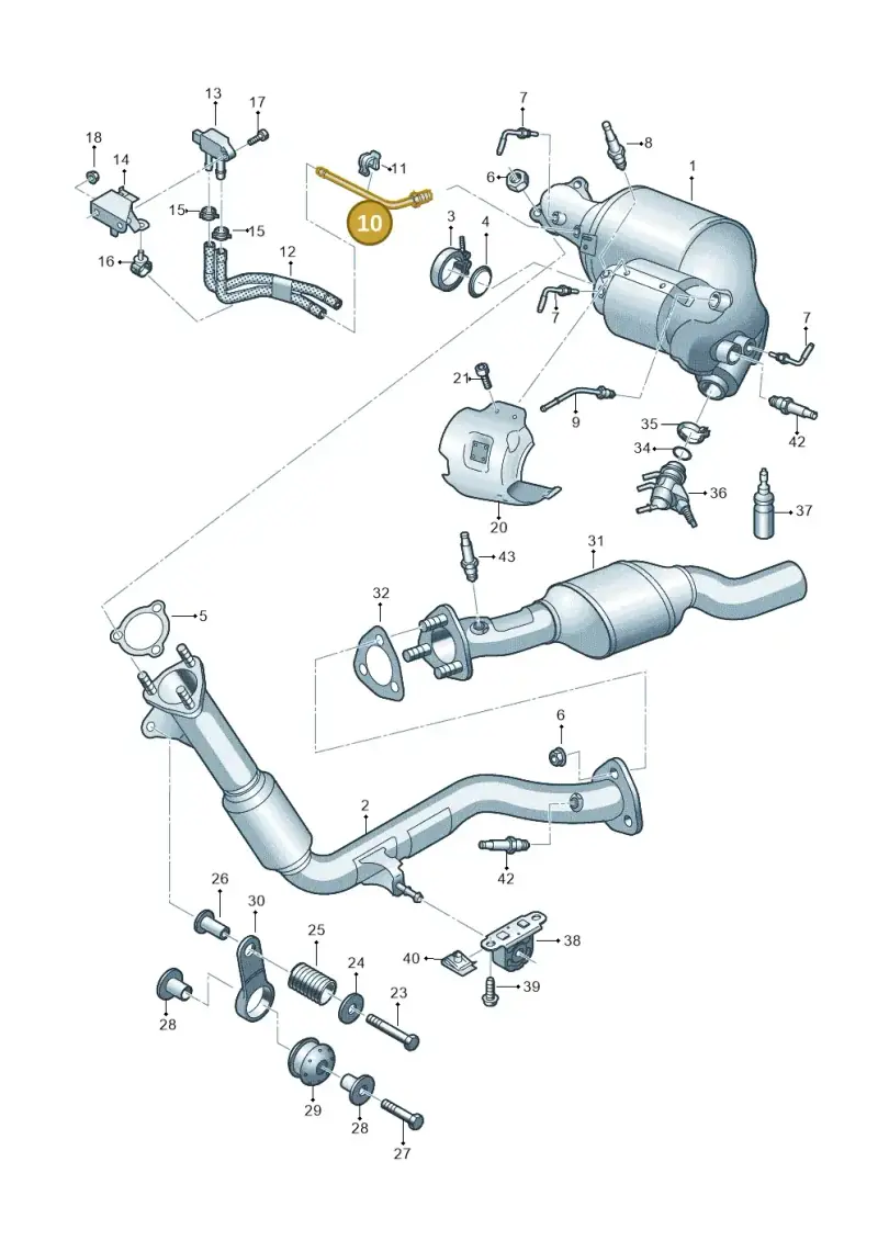 4M0131205E — Audi Q7 qu. 3.0 TDI (2015-2019) diagram 859253740, position 10