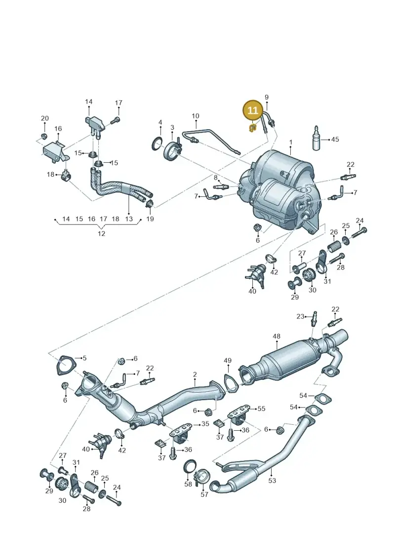 4M0131545 — Audi Q8 Quattro 3,0 (2018-) diagram 429253730, position 11