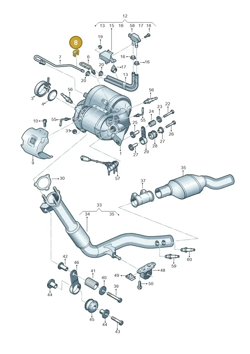 4M0131545 — Audi Q8 Quattro 3,0 (2018-) diagram 859253680, position 8