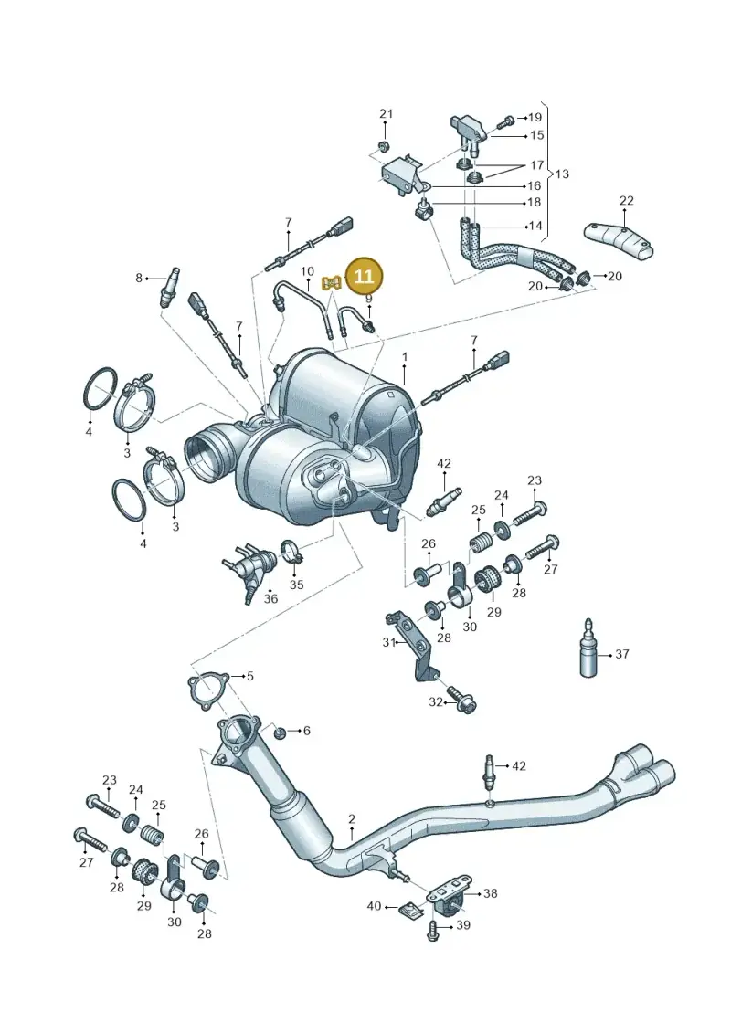 4M0131545 — Audi Q8 Quattro 3,0 (2018-) diagram 859253760, position 11