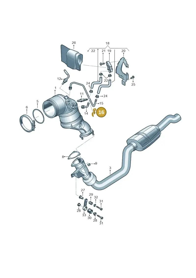4M0131545 — Audi RS6 Avant (2019-) diagram 838253500, position 16