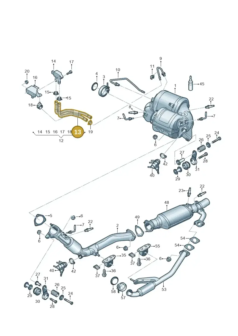 4M0131551C — Audi Q8 Quattro 3,0 (2018-) diagram 429253730, position 13