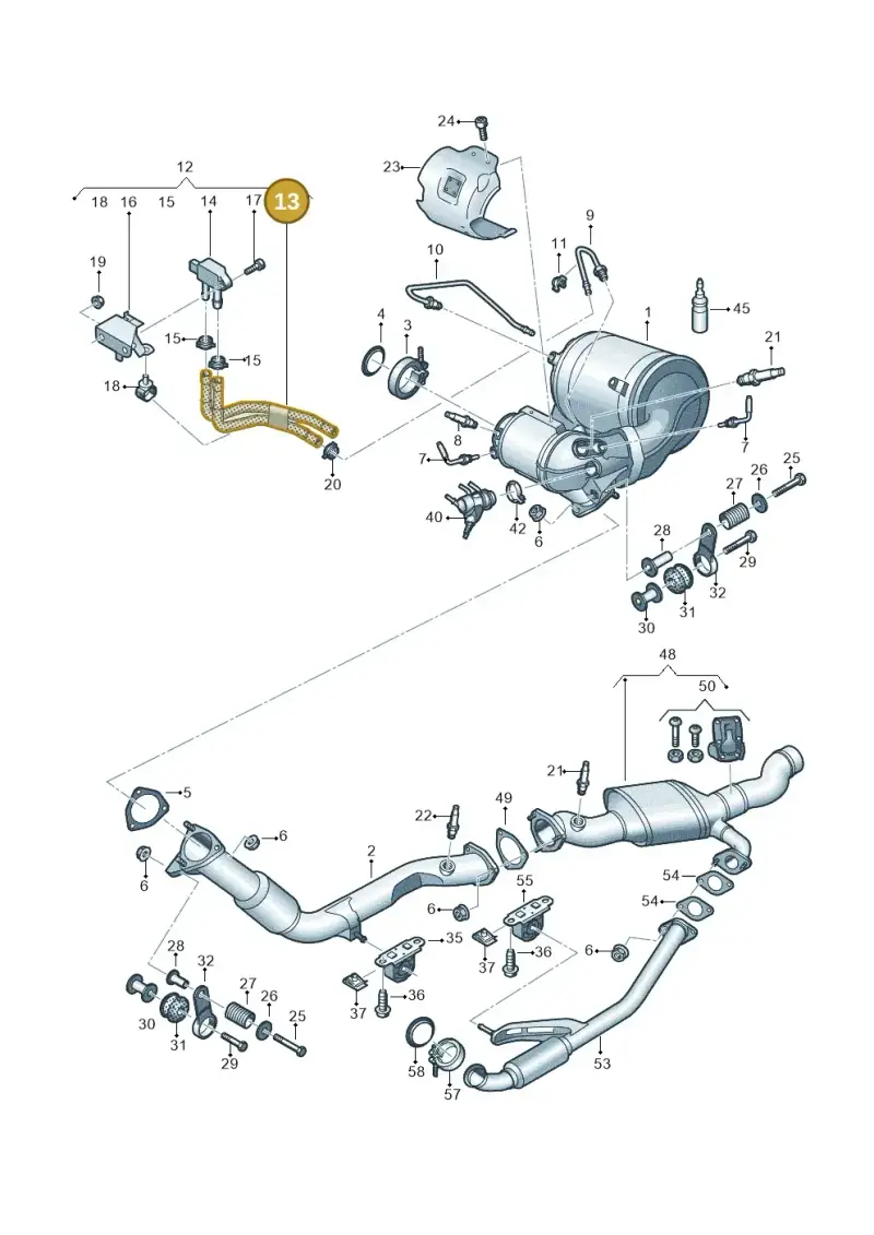 4M0131551C — Audi Q8 Quattro 3,0 (2018-) diagram 429253750, position 13