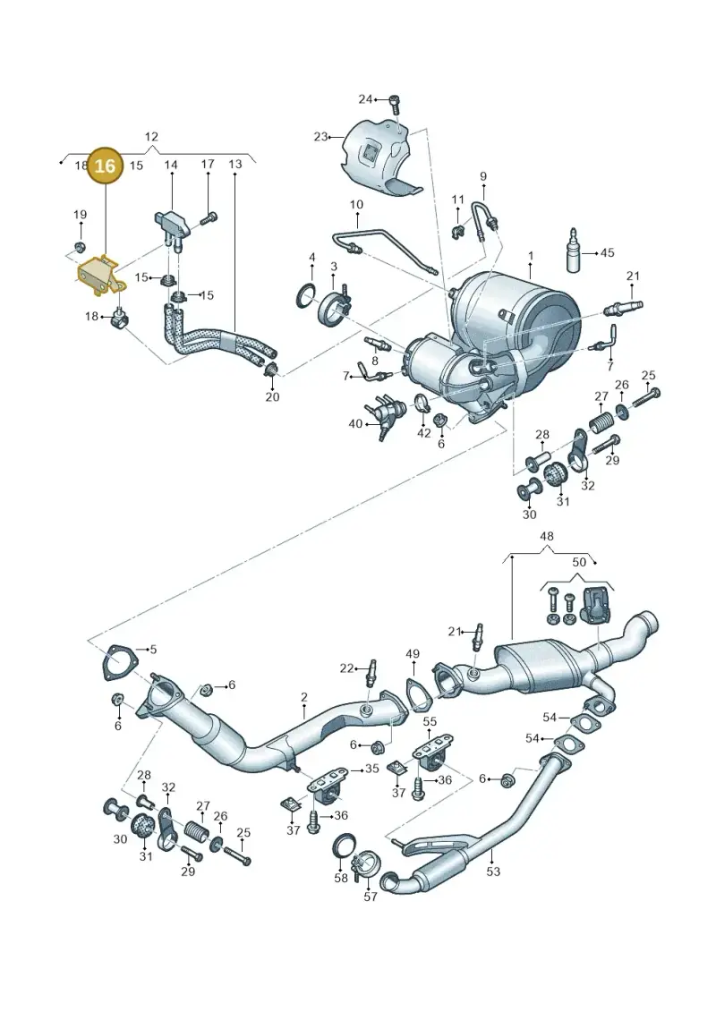 4M0131649H — Audi Q8 Quattro 3,0 (2018-) diagram 429253750, position 16