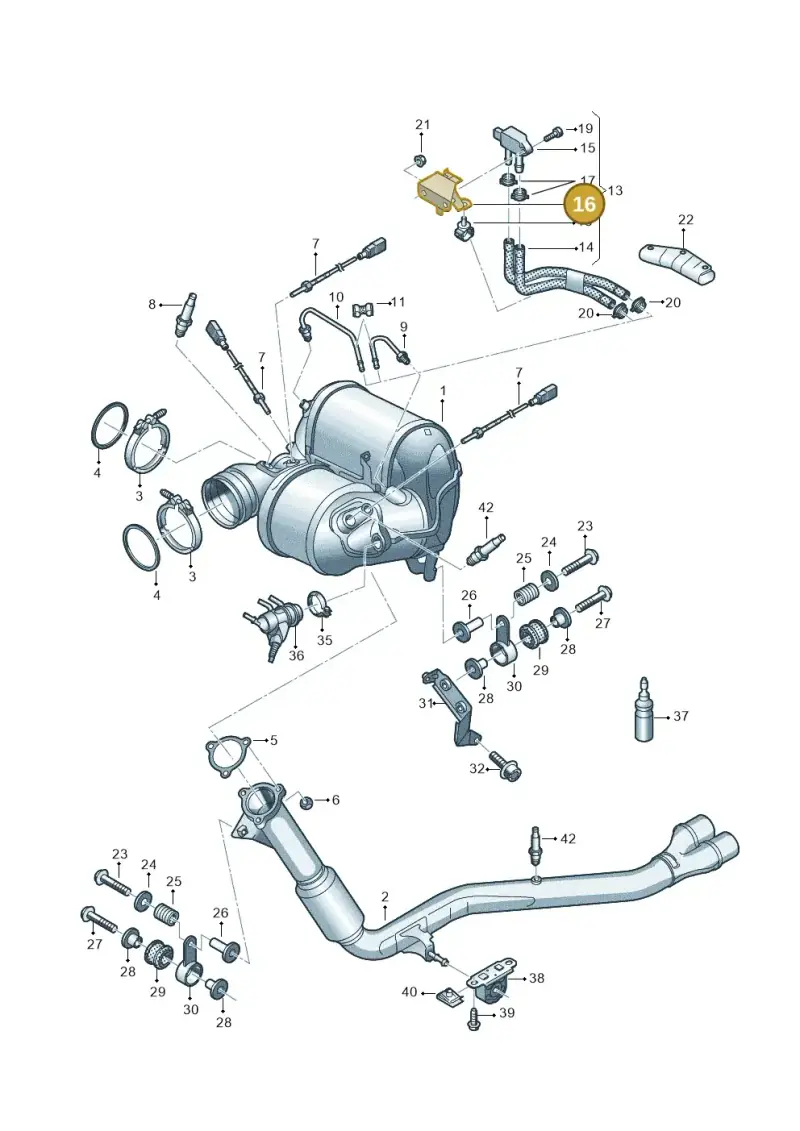 4M0131649H — Audi Q8 Quattro 3,0 (2018-) diagram 859253760, position 16