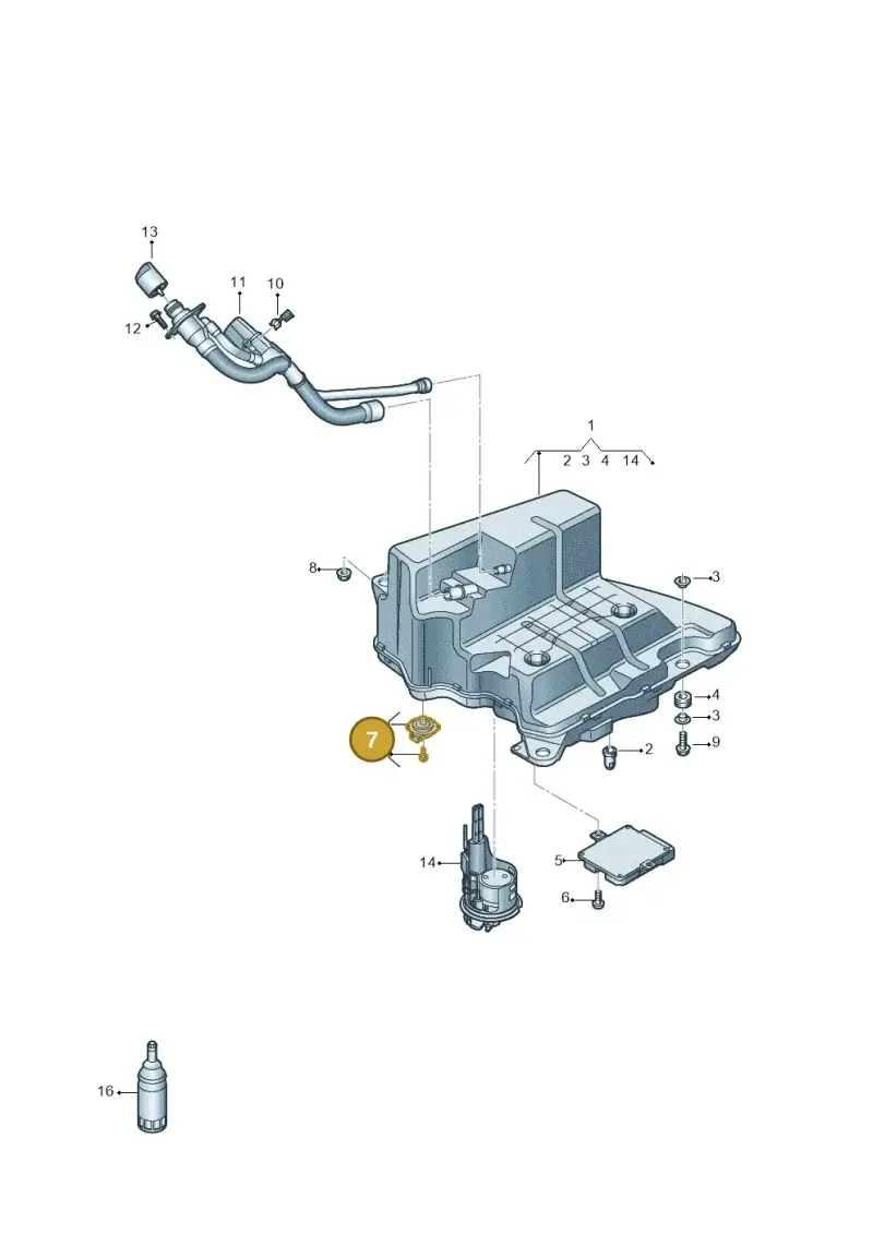 4M0131941C — Audi A5 Sportback (2016-2020) diagram 849201500, position 7