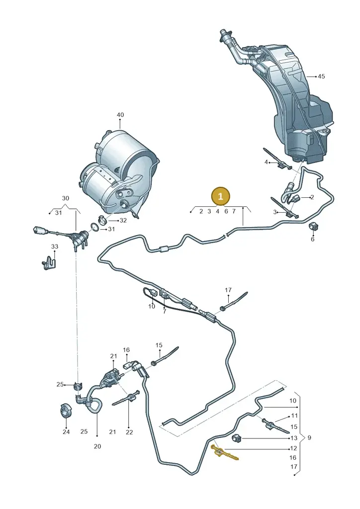 4M0131962C — Audi Q8 Quattro 3,0 (2018-) diagram 859201500, position 1