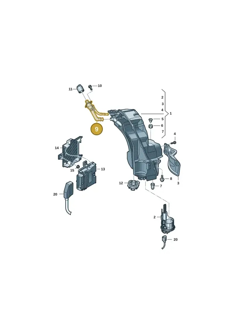 4M0131963G — Audi Q8 (2018-2025) diagram 859201400, position 9