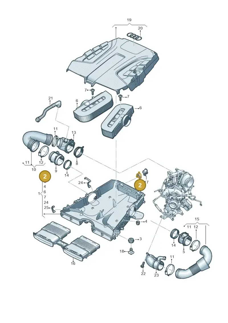 4M0133567A — Audi Q8 Quattro 3,0 (2018-) diagram 859129300, position 2