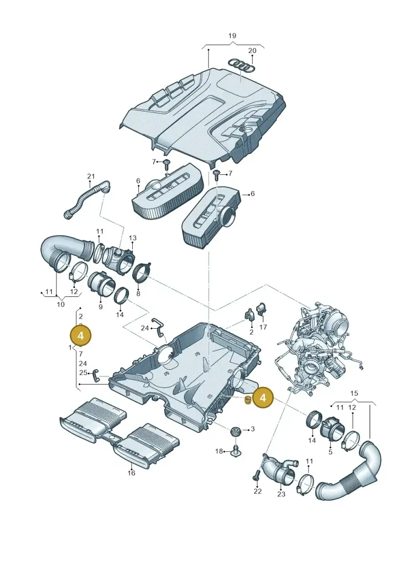 4M0133567C — Audi Q8 Quattro 3,0 (2018-) diagram 859129300, position 4