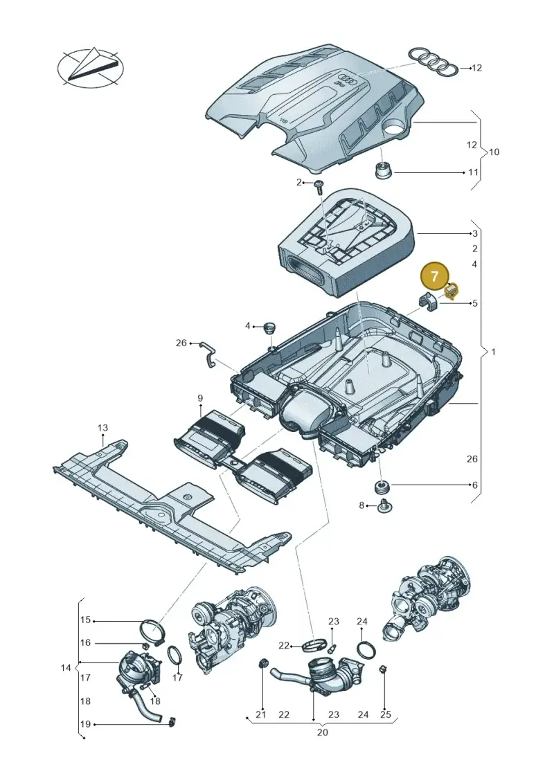 4M0133615 — Audi RS Q8 Quattro (2019-) diagram 429133080, position 7