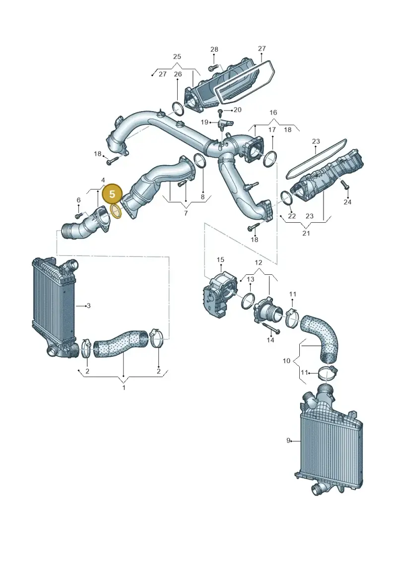 4M0145117 — Audi Q8 Quattro 3,0 (2018-) diagram 439145020, position 5