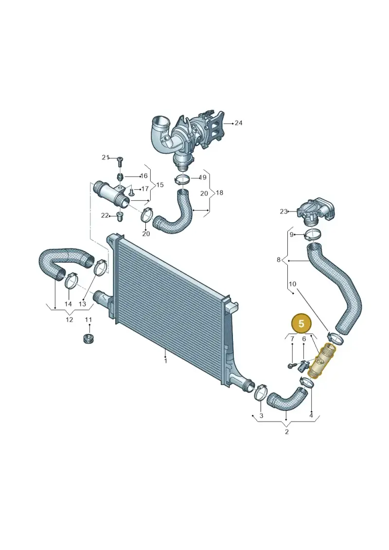 4M0145673K — Audi Q8 Quattro 3,0 (2018-) diagram 859145380, position 5