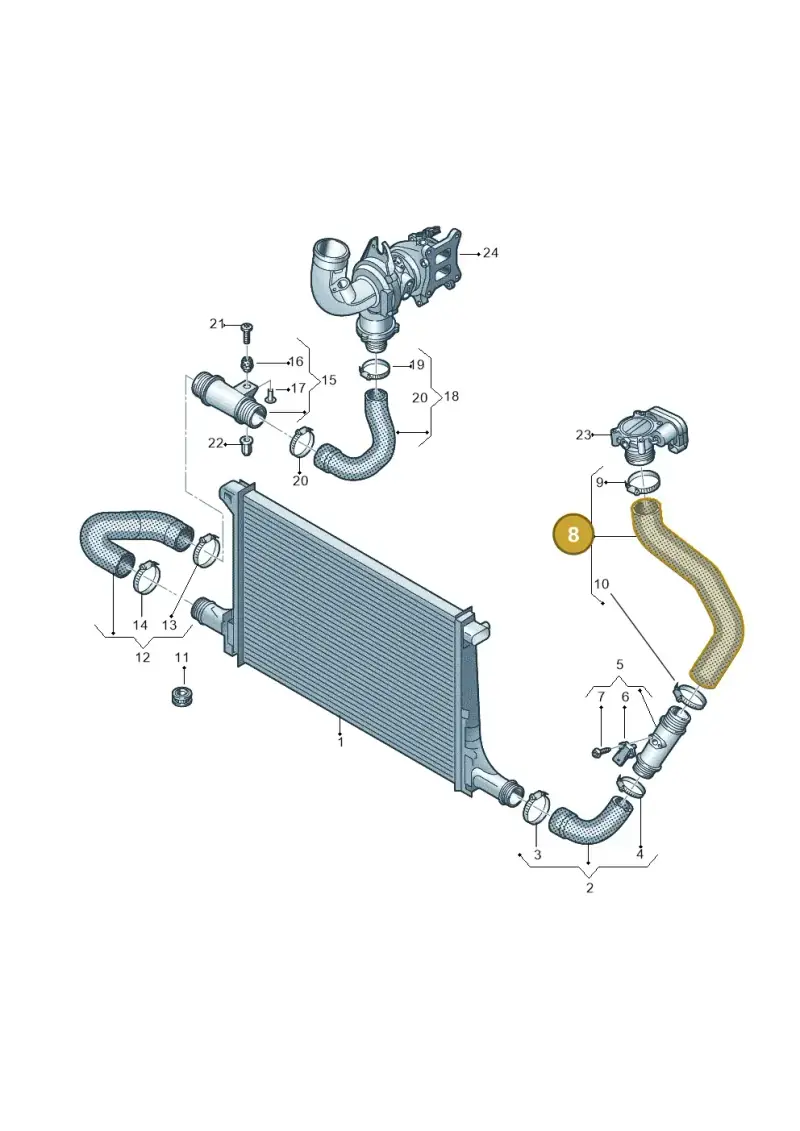 4M0145737AL — Audi Q8 Quattro 3,0 (2018-) diagram 859145380, position 8