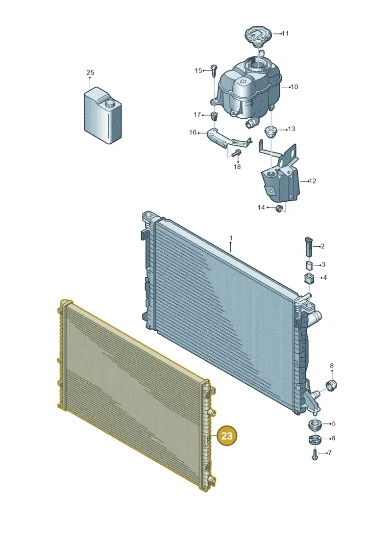 4M0145804T — Audi Q7 qu. 3.0 TDI (2015-2019) diagram 859121780, position 23