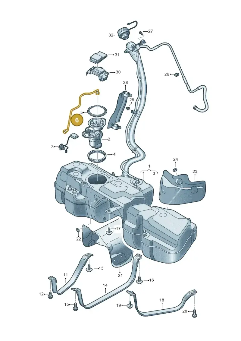 4M0201220K — Audi RS Q8 (2019-2025) diagram 595201110, position 6