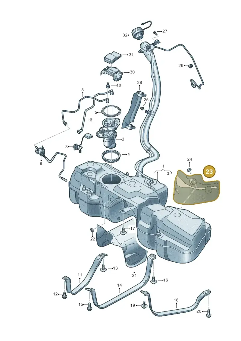 4M0201308G — Audi RS Q8 Quattro (2019-) diagram 429201000, position 23