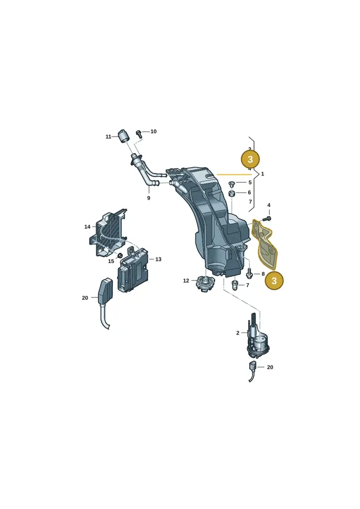 4M0201308J — Audi Q8 Quattro 3,0 (2018-) diagram 859201401, position 3