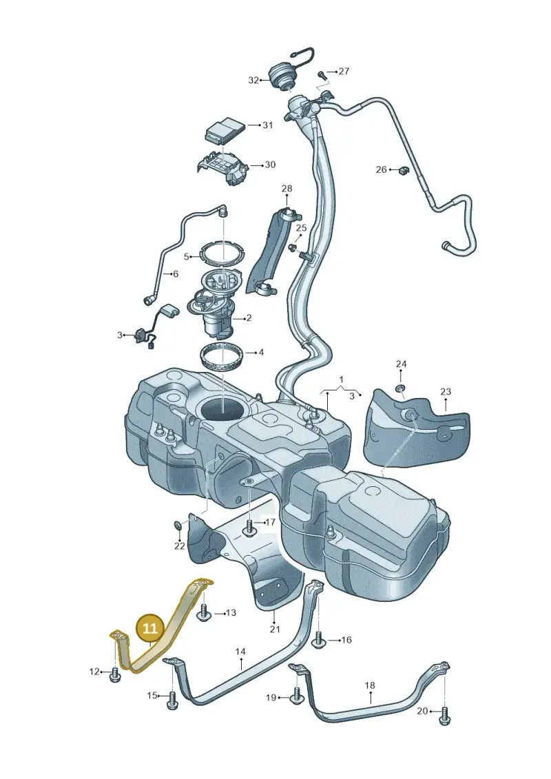 4M0201392C — Audi RS Q8 Quattro (2019-) diagram 595201110, position 11