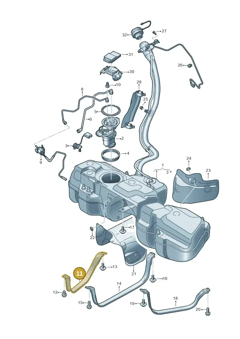 4M0201392C — Audi RS Q8 Quattro (2019-) diagram 429201000, position 11