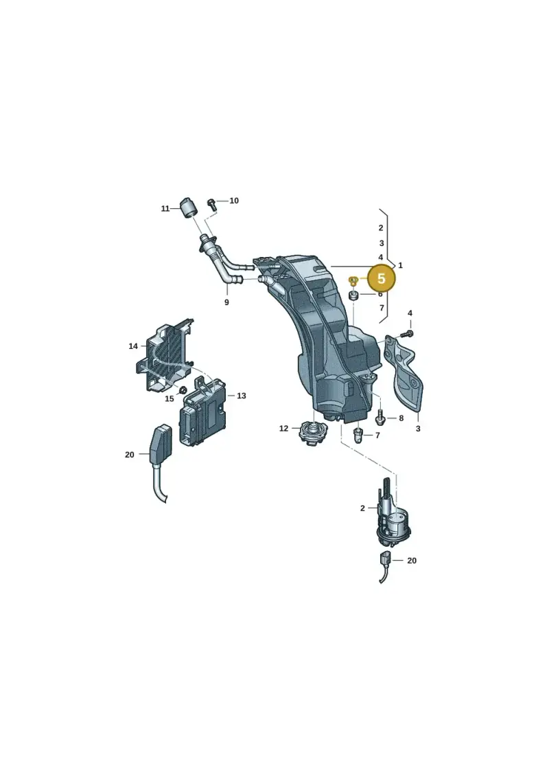 4M0201693A — Audi Q8 Quattro 3,0 (2018-) diagram 859201401, position 5