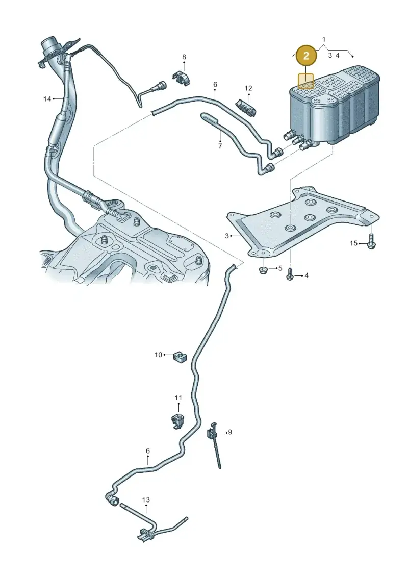 4M0201801A — Audi A6 2.0 (2018-) diagram 430201810, position 2